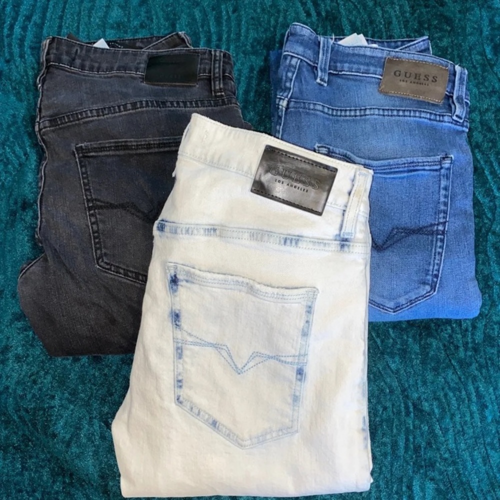 3 pairs men’s guess jeans size 32